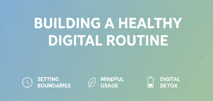 Healthy digital routine